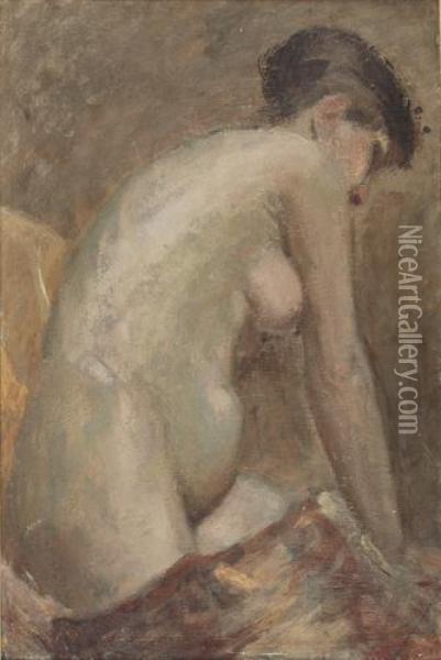 Nudo Oil Painting - Arturo Calosci