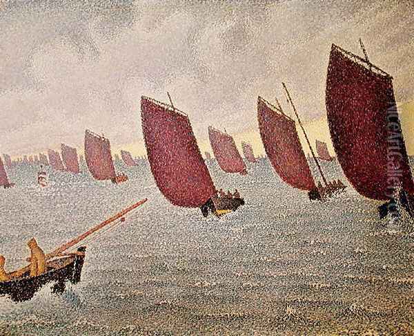 Breeze, Concarneau, 1891 Oil Painting - Paul Signac