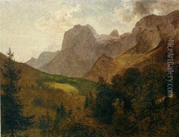 Ramsau (watzmanngebiet) Oil Painting - Friedrich Gauermann