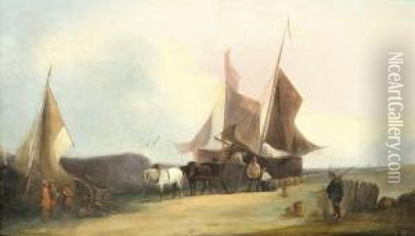 Kikotoi Jelenet Oil Painting - Remigius Adriannus van Haanen