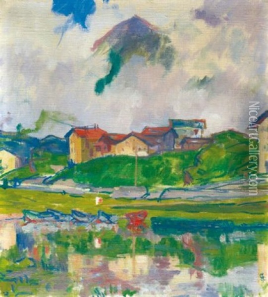 Maloja (maloja) Oil Painting - Giovanni Giacometti