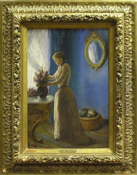 The Floral Arrangement Oil Painting - Dominique Hubert Rozier
