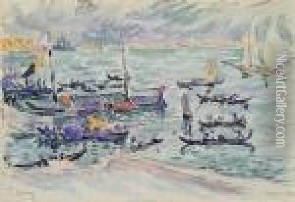 Quai Des Esclavons, Venise Oil Painting - Paul Signac