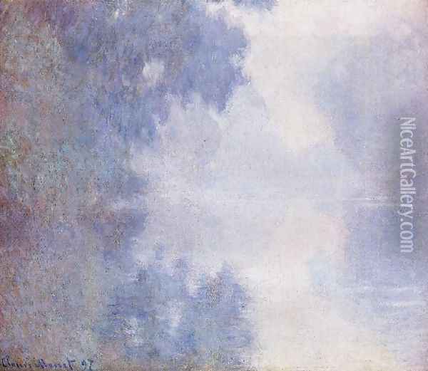 Morning On The Seine Mist Oil Painting - Claude Oscar Monet