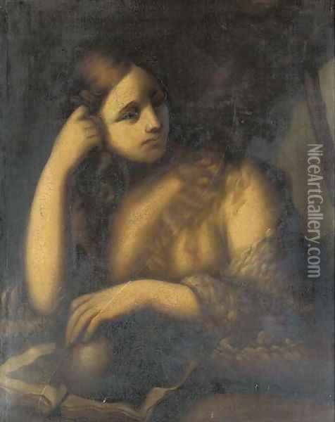 The Penitent Magdalen 2 Oil Painting - Tiziano Vecellio (Titian)