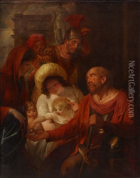 Den Blinde Belisarius Oil Painting - James Millar