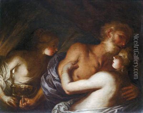 Lot E Le Figlie Oil Painting - Pietro della Vecchia