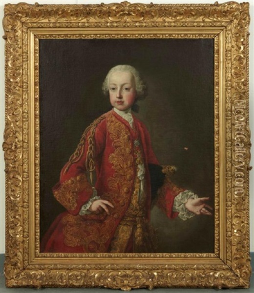 Portrait De L'empereur Joseph Ii Enfant Oil Painting - Martin van Meytens the Younger