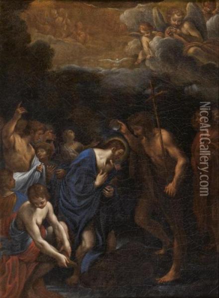 Le Bapteme Du Christ Oil Painting - Annibale Carracci