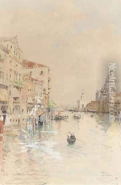 Canal Grande - Venezia Oil Painting - Paolo Sala