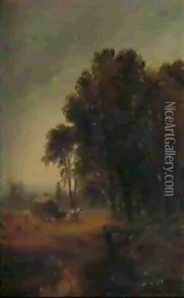 Haying Oil Painting - Benjamin Champney