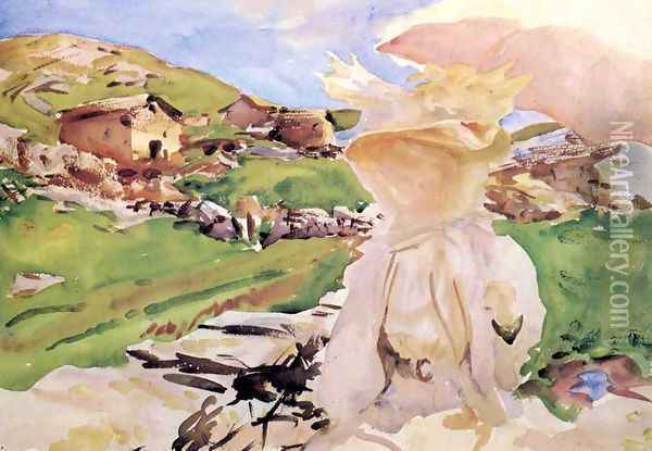 In the Simplon Pass Oil Painting - John Singer Sargent