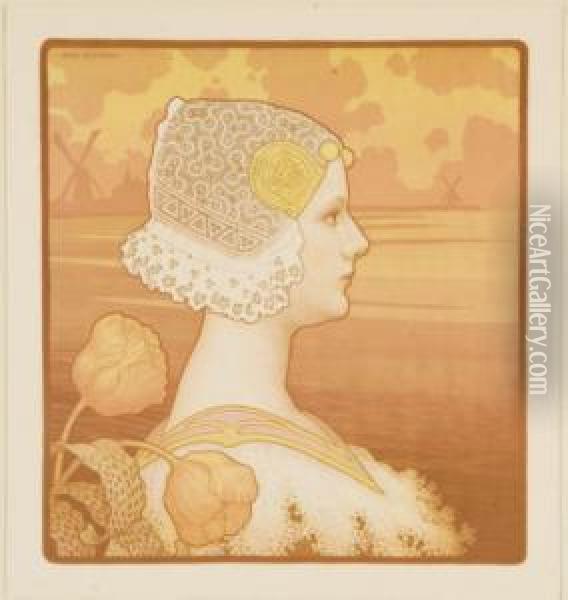 Sa Tres Gracieuse Majeste, La Reine Wilhelmine Oil Painting - Paul Emile Berthon