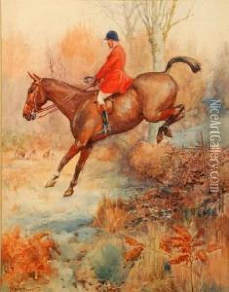 First In The Field Oil Painting - Frank Algernon Stewart