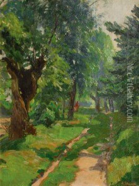 Im Park Oil Painting - August Blunck