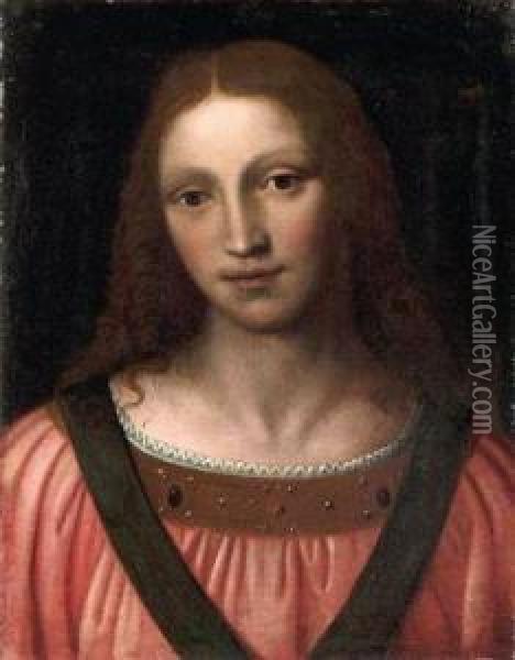 Buste Christi Oil Painting - Bernardino Luini