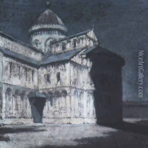Cathedral in Pisa Oil Painting - Olga Boznanska
