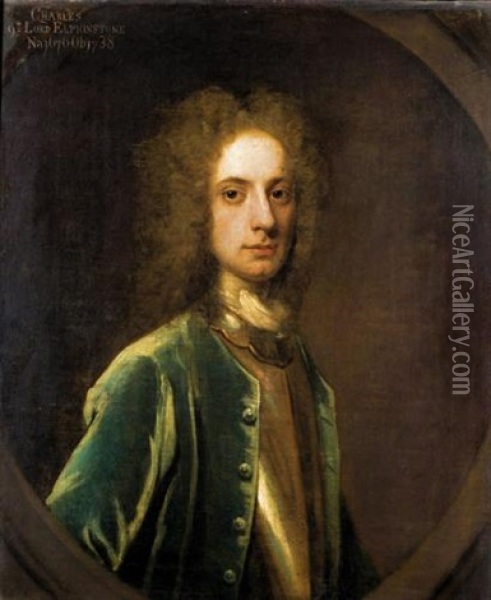 Portrait Of Charles, 9th Lord Elphinstone Oil Painting - William Aikman