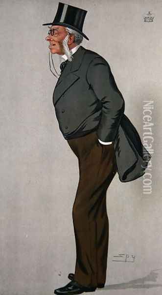 An Irish Lawyer, from Vanity Fair, 14th September 1890 Oil Painting - Leslie Mathew Ward