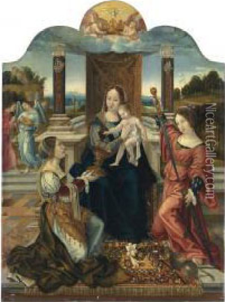 The Virgin And Child Oil Painting - Barend Van Orley