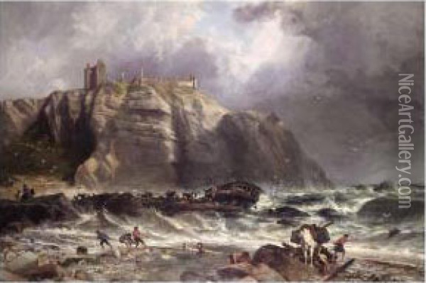 Dunnottar Castle Oil Painting - Richard Beavis