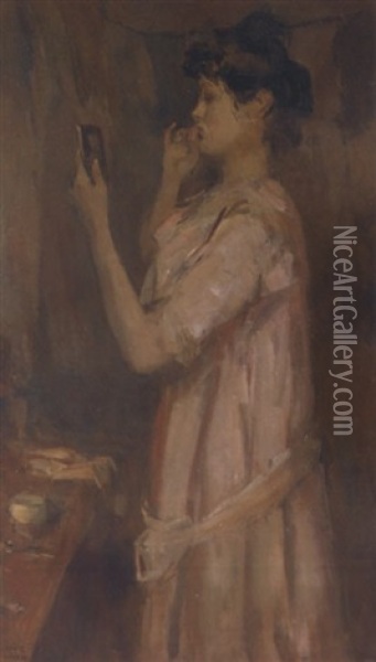 The Finishing Touch Oil Painting - Isaac Israels