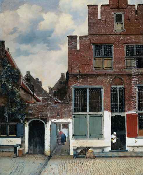 The Little Street (or Het Straatje) Oil Painting - Jan Vermeer Van Delft