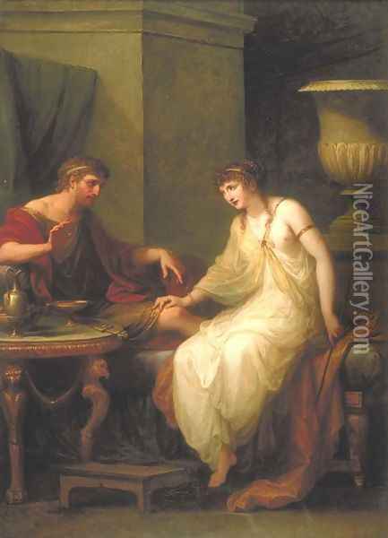 Ulysses and Circe Oil Painting - Angelica Kauffmann