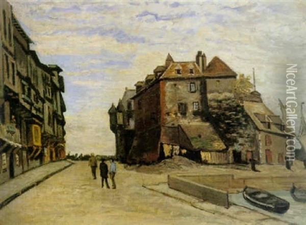 La Lieutenance De Honfleur Oil Painting - Claude Monet