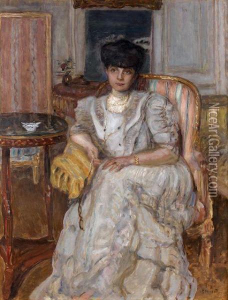 Portrait De La Princesse Helene De Caraman-chimay Oil Painting - Pierre Bonnard