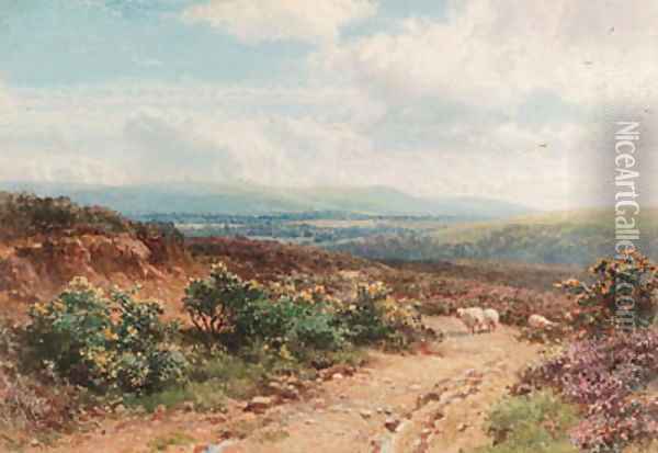 A view near Midhurst, Sussex Oil Painting - Harry Sutton Palmer