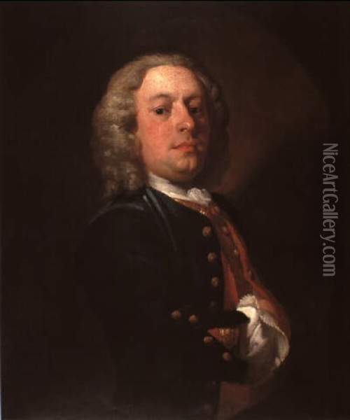Portrait Of The Artist Oil Painting - James Latham