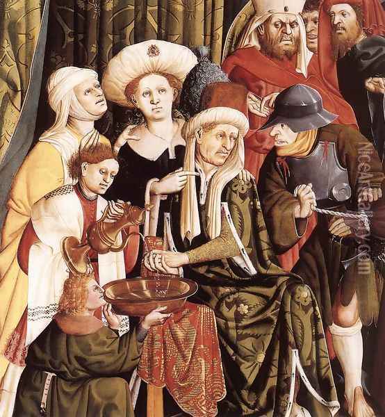 Christ before Pilate (detail-1) 1437 Oil Painting - Hans Multscher
