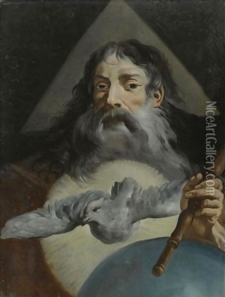 God The Father Oil Painting - Giacomo Ceruti (Il Pitocchetto)