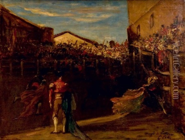 Traversee De Fontarabie Oil Painting - Gustave Henri Colin