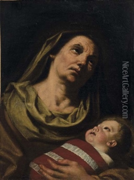 Sant'anna Oil Painting - Rutilio Manetti