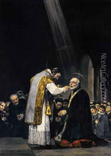 The Last Communion of St Joseph of Calasanz Oil Painting - Francisco De Goya y Lucientes