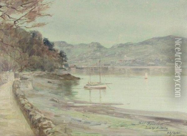 Conwy 5.30pm Oil Painting - Robert Fowler