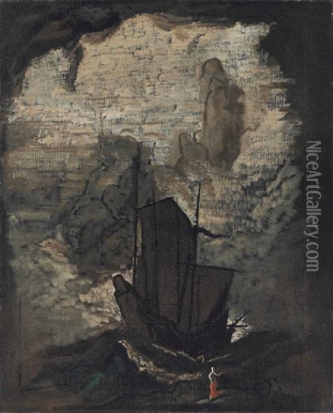 The Phantom Ship Oil Painting - James Ferrier Pryde