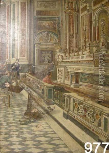 Il
Miracolo Di San Francesco. Oil Painting - Achille Vianelli