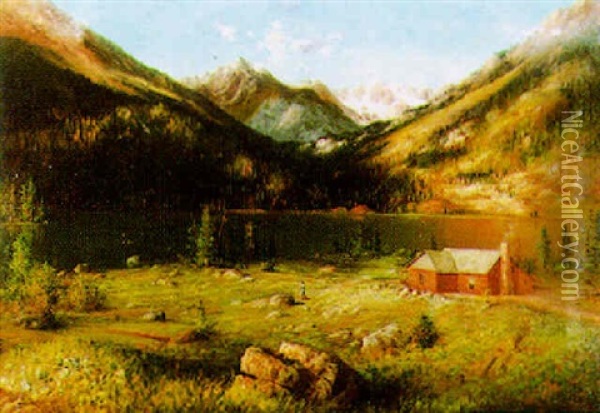 Black Lake, Colorado Oil Painting - Karl Heffner