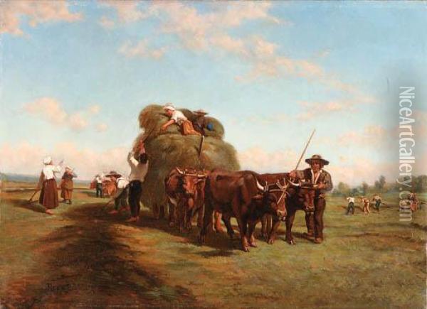 The Hay Wagon Oil Painting - Rosa Bonheur