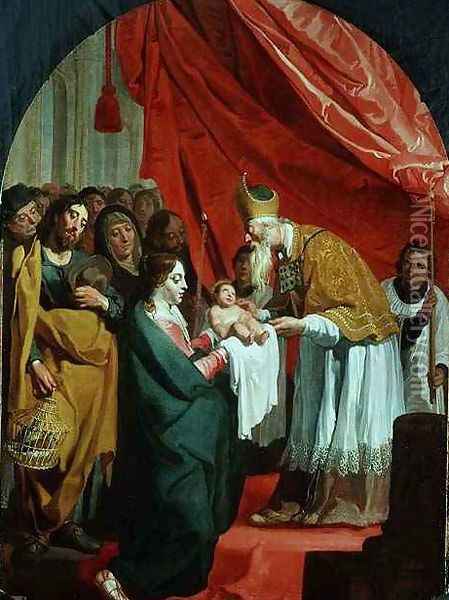 The Presentation in the temple Oil Painting - Willem van, the Elder Herp