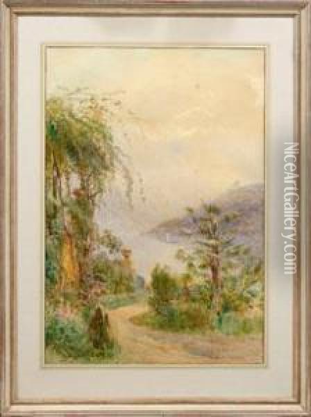 Paar Sommerliche Ansichten Vom Gardasee Oil Painting - Alfred Stevens