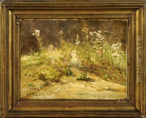Jardin Fleuri Oil Painting - Albert Aublet