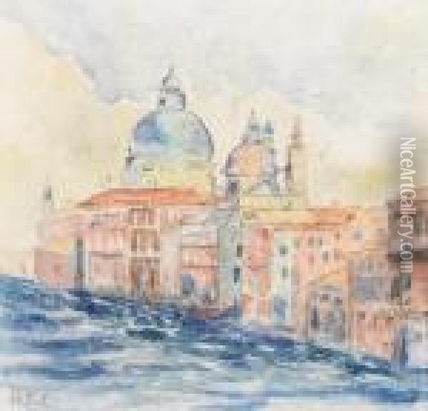 Santa Maria Della Salute Venise Oil Painting - Henri Edmond Cross