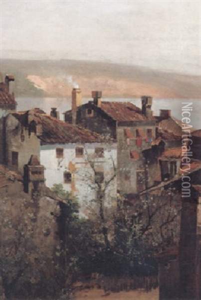 Fruhling In Istrien Oil Painting - Adolf Kaufmann
