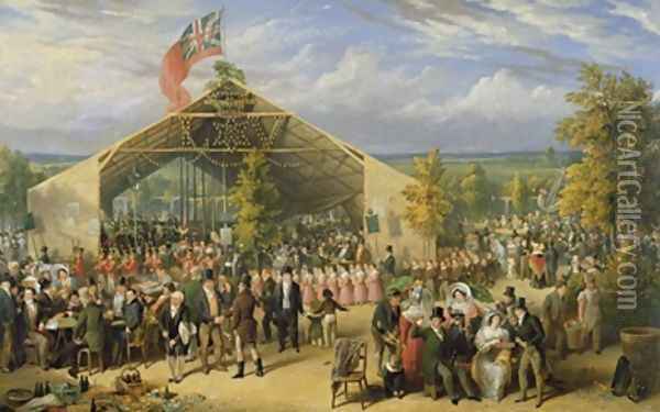 The Annual Fete of the Licensed Victuallers School Oil Painting - E. F. Lambert