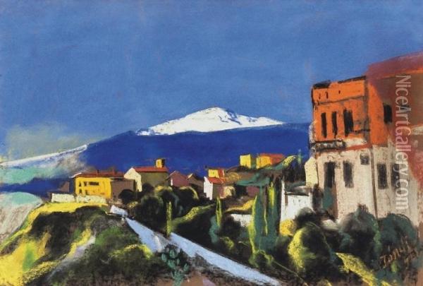 Taormina Oil Painting - David Jandi