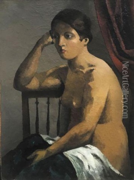 Etude Pour Un Nu, 1922 Oil Painting - Pierre Hode